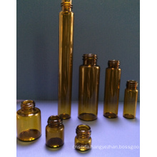 20ml Amber Screwed Tubular Glass Vial for Essential Oil Packing